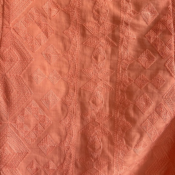 Anthropologie Rare Peach "Discreet Designs Pencil Skirt" by The Addison - Picture 3 of 9